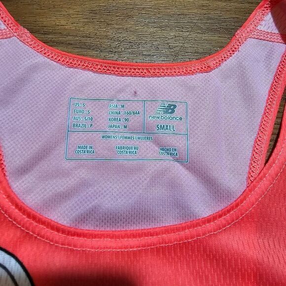 New Balance Brooklyn Half Marathon 2023 Tank Top Singlet NB Dry X Orange Small S - Picture 4 of 7